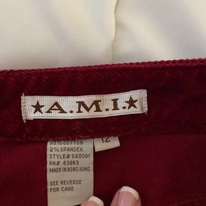 Vintage Corduroy Burgundy/red flare jeans